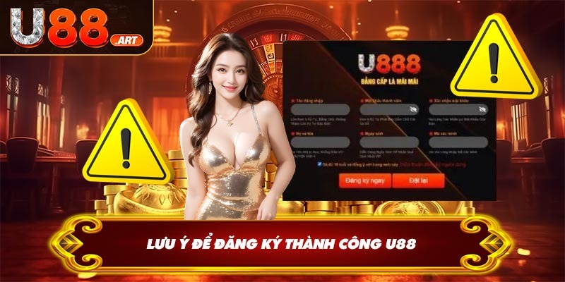 Lưu ý để đăng ký thành công U88